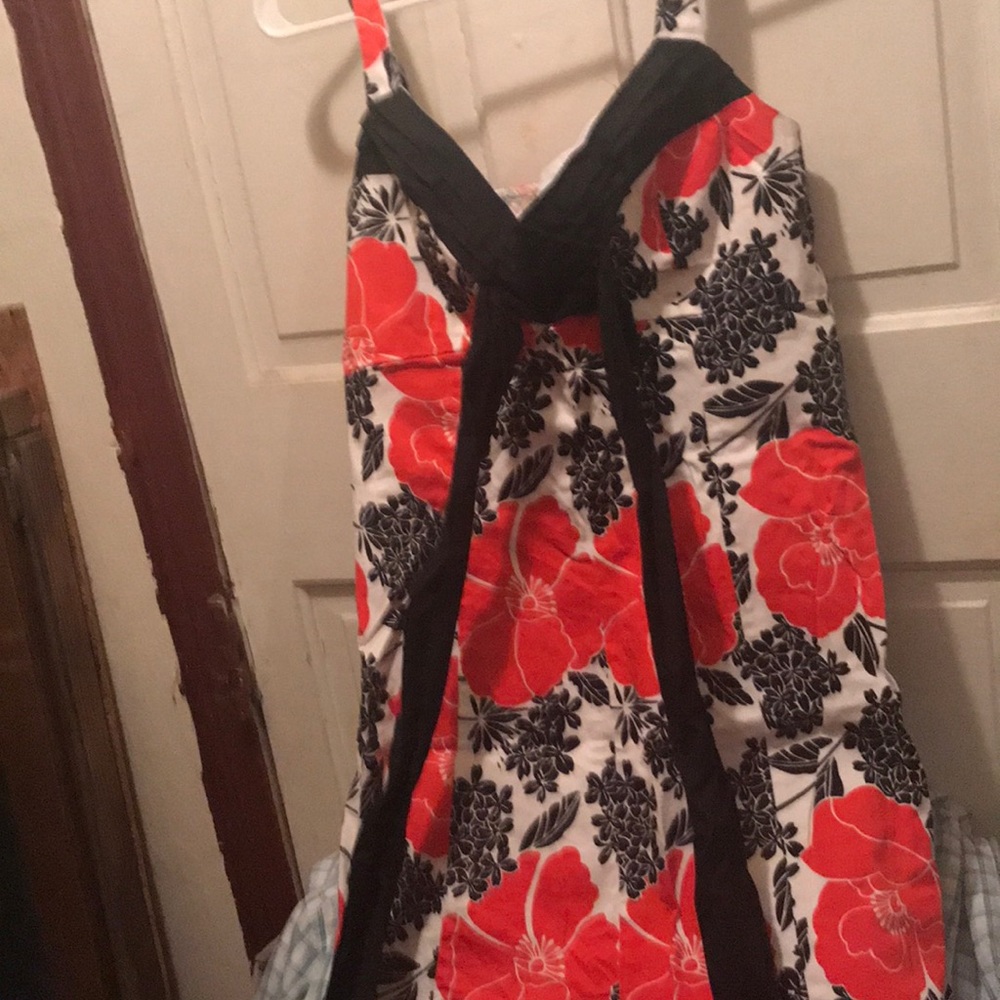 Floral dress with straps